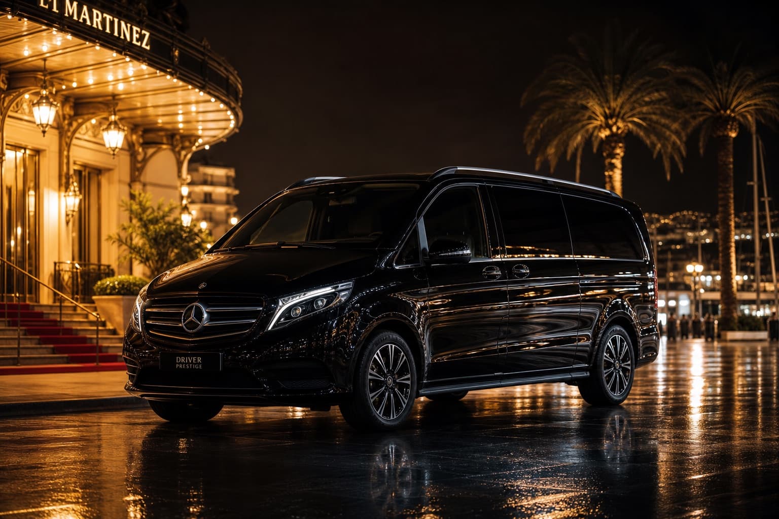 Chauffeur privé VICD — Mercedes Classe V à Cannes, Monaco et Paris